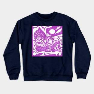 alien chac mool the mayan sneakers ecopop Crewneck Sweatshirt